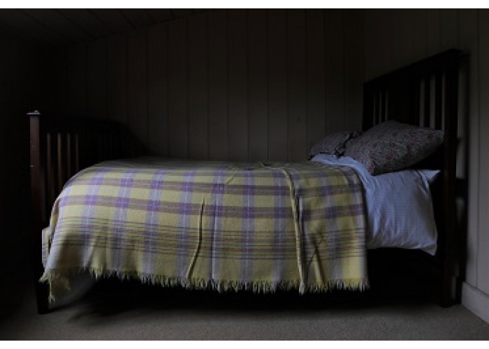 1930s Welsh Carthen in Lavender & Daffodil Yellow FBNL30